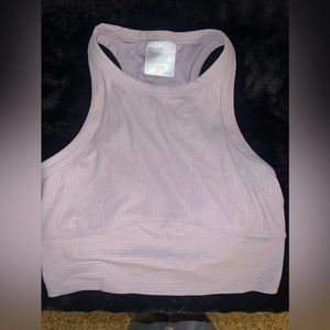 Lululemon tank with built in bra. either size 6 or 8. Light purple/muave color